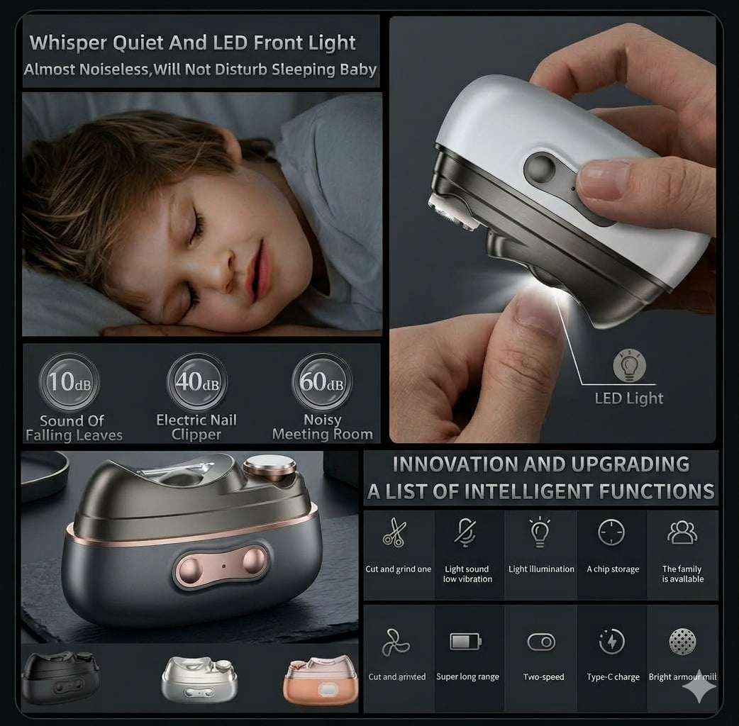 مقص أظافر كهربائي 4 في 1 | Electric Nail Clipper