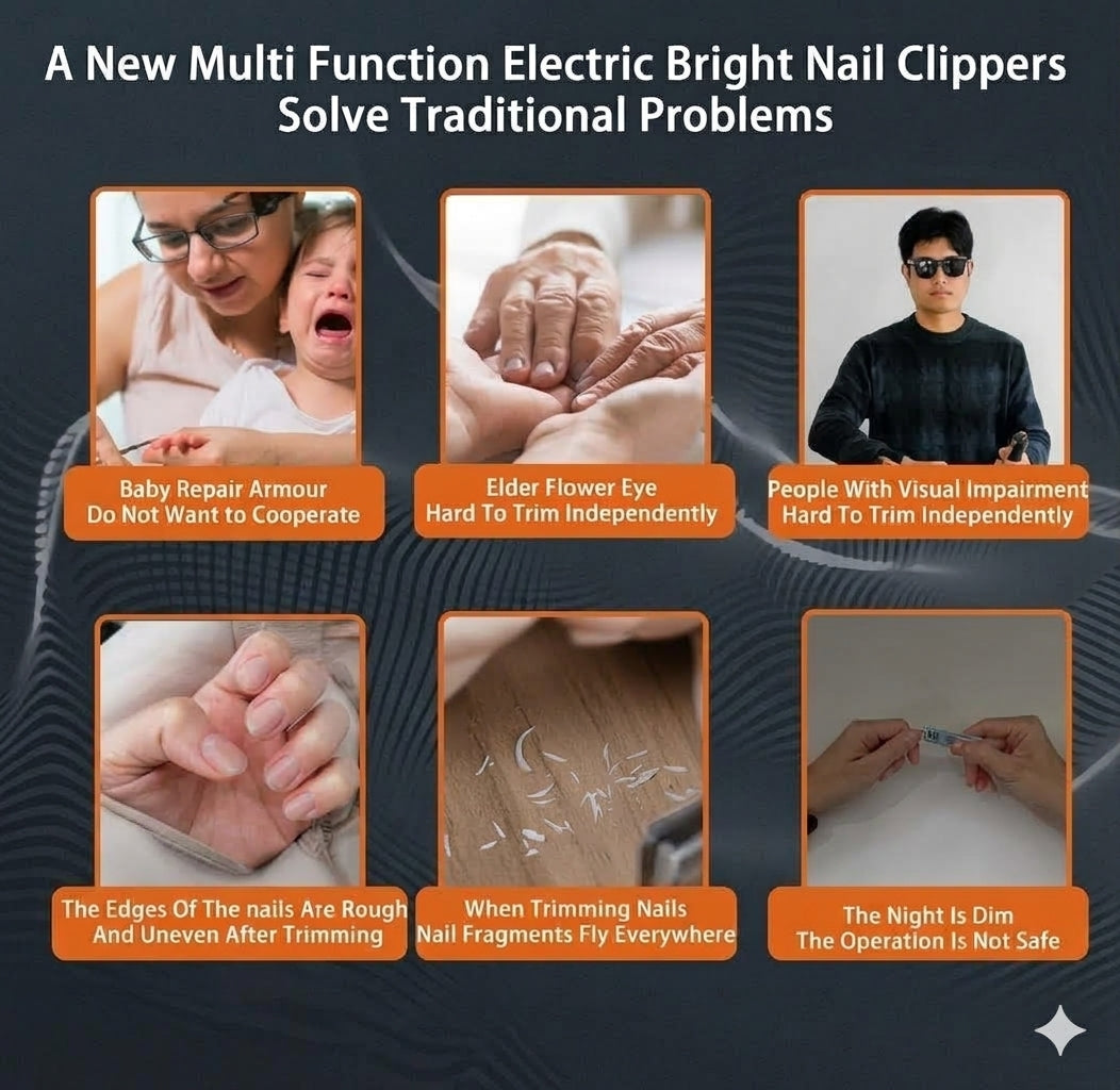 مقص أظافر كهربائي 4 في 1 | Electric Nail Clipper